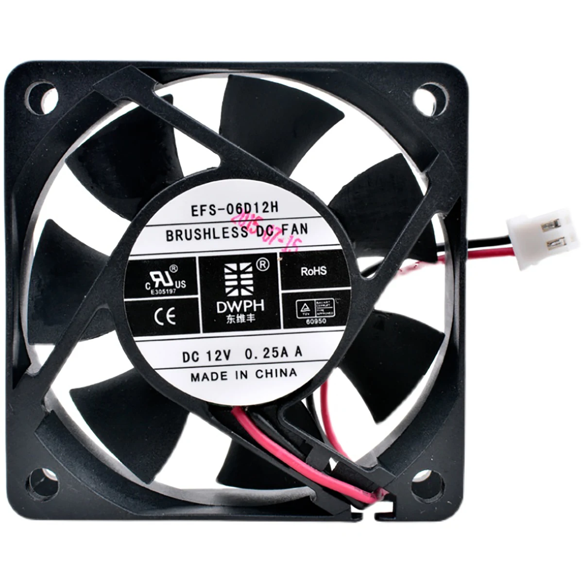 

DWPH EFS-06D12H 12 В 0,25 А 6020 источник питания с большим объемом воздуха, инверторный вентилятор охлаждения