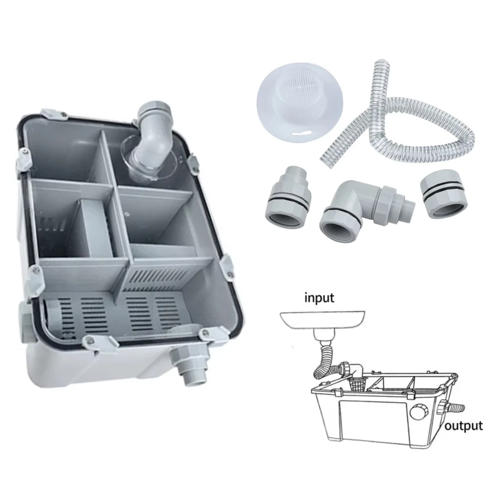 

Dental Gypsum Powder Trap Filter Sediment Tank for Dental Lab Plaster Stone Waste Collector with Fine Mesh Screen