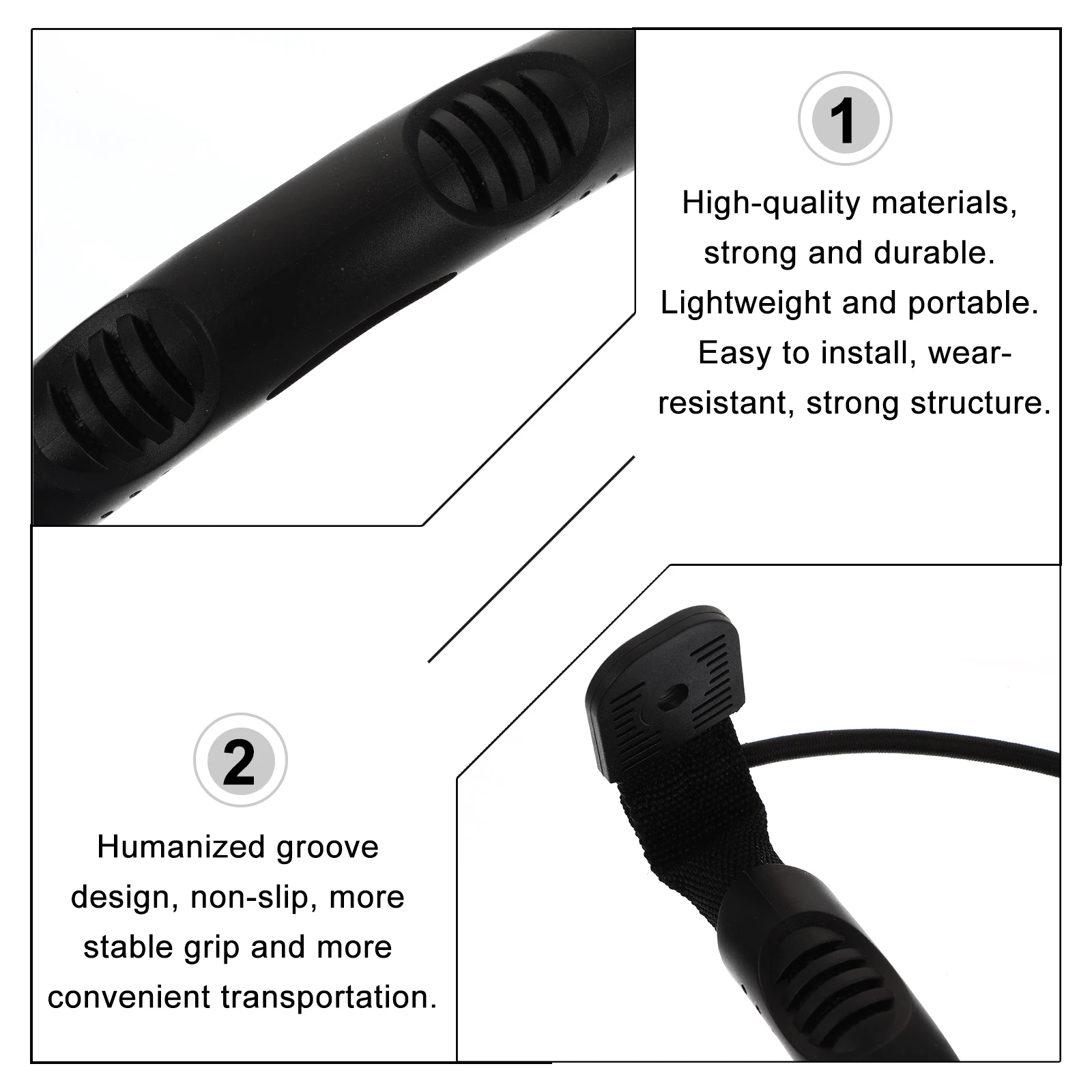 

1Set Reliable Plastic Kayak Pull Handle Black Bungee Paddle Park Multi Functional for Kayaks Canoes Boats Kayak Pull Handle