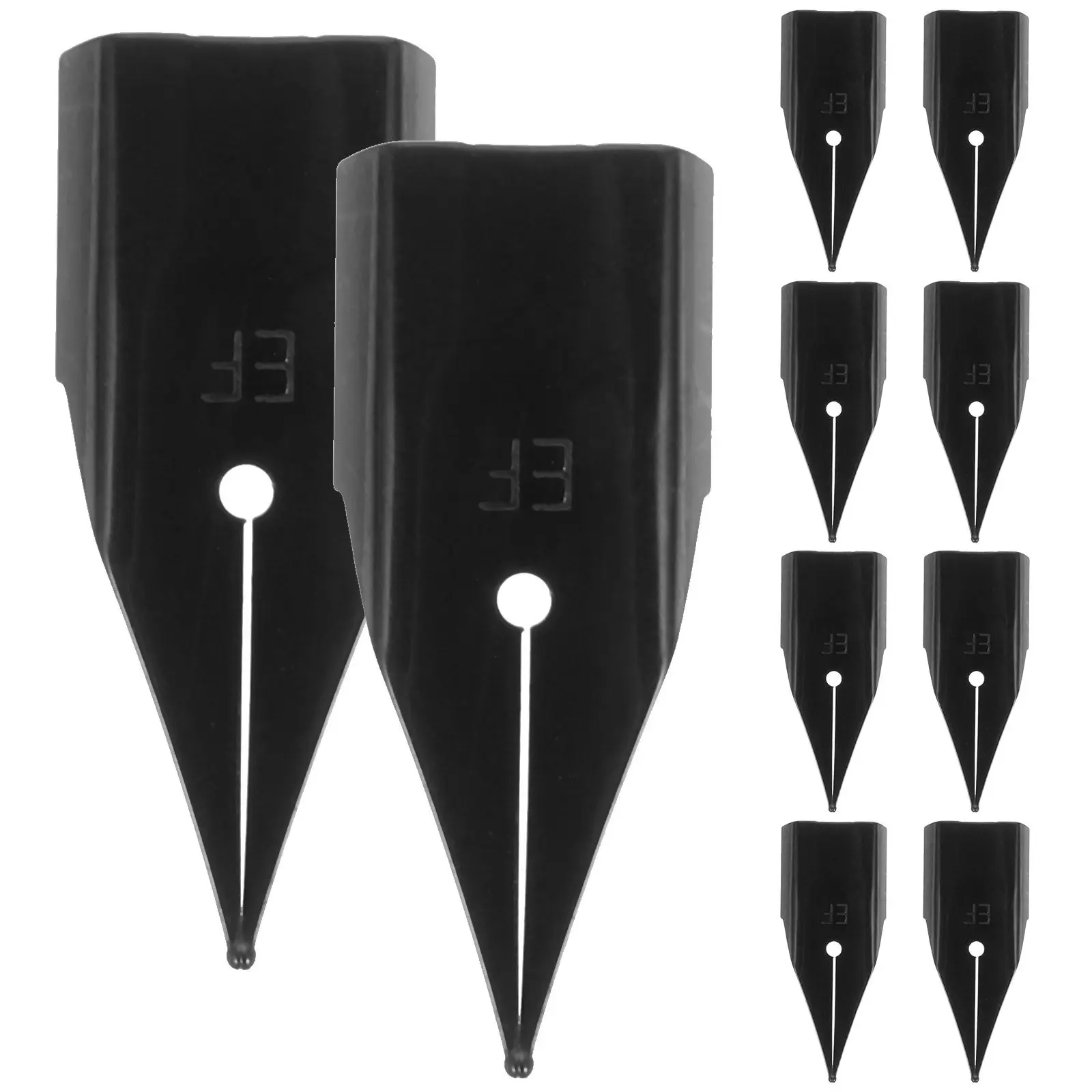 

10Pcs Fountain Pen Calligraphy Nibs Metal Replacement Tips for Smooth Writing Painting Signing Tool Fountain Pen Nibs