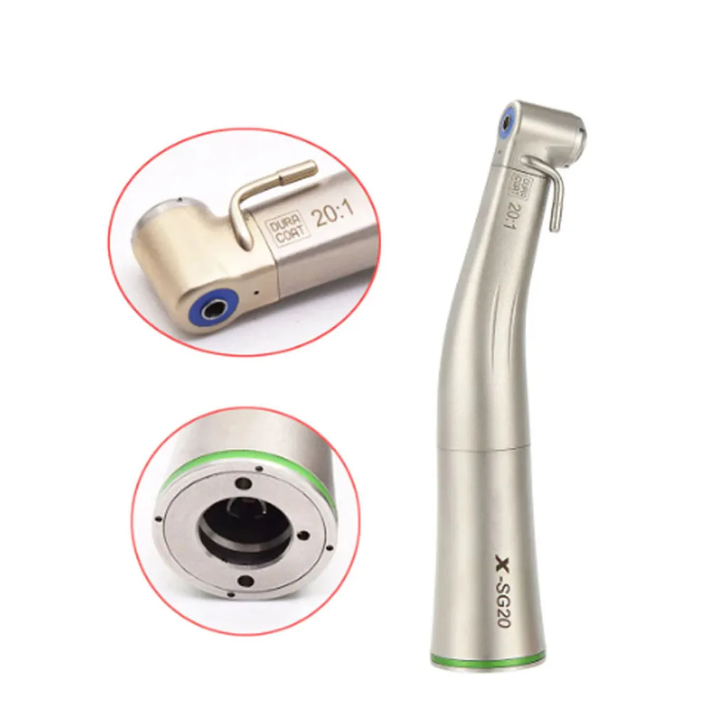 Dental 1:5 Odontologia contraangulo Low Speed Push Button Air Turbine Inner Water Spray Fiber Optic  E-TYPE  Dentistry Tools