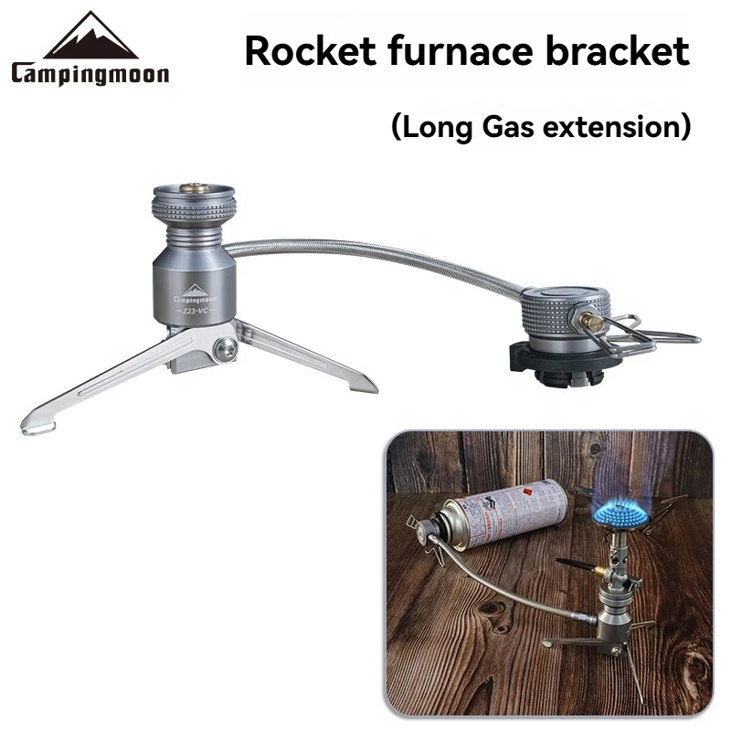 

CAMPINGMOON Z23-VC Rocket Stove Bracket Three-Way Adapter Gas Light Stove Long Gas Integrated Stove Extension Model