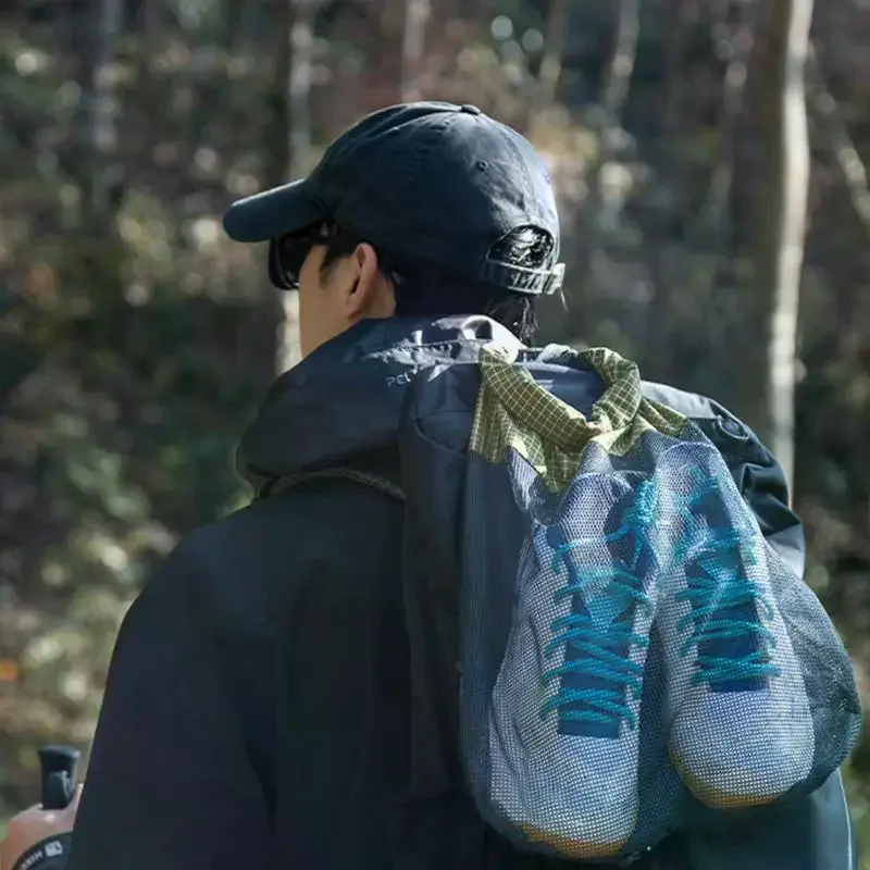 Outdoor Backpack Expand Pocket, Multifunctional Detachable Shoe Storage Bag, Hiking Climbing Backpack External Accessor