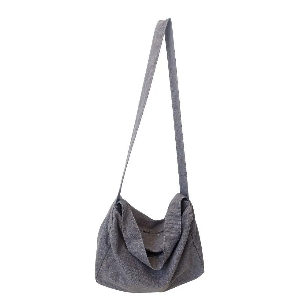 

Вместительная холщовая сумка через плечо, чехол для телефона, студенческая сумка в японском стиле, универсальная холщовая сумка-мессенджер