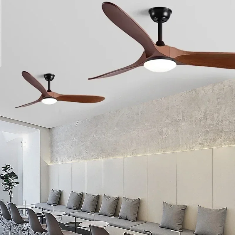 Low Floor Modern Ceiling Fan with Lights, 6-speed Adjustable DC Motor Reversible Blade Remote Control LED Fan with Lights