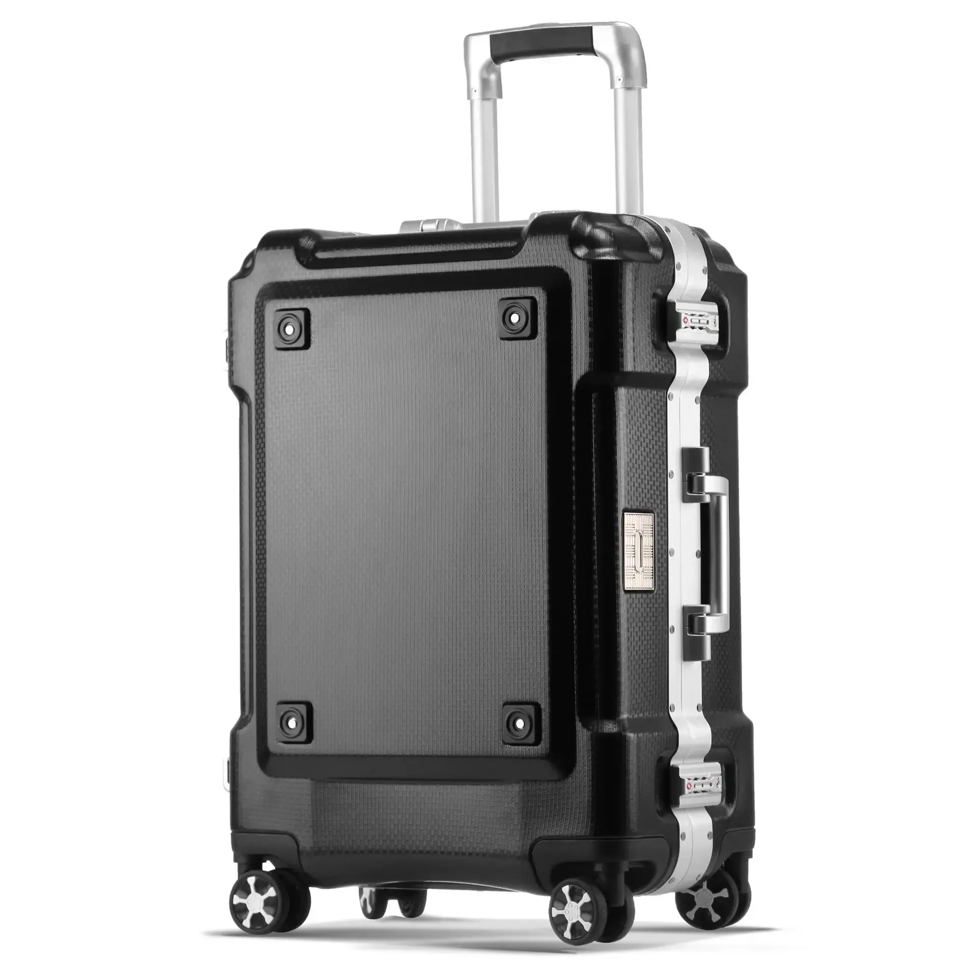 20 Inch Aluminum Frame Suitcase with Cup Holder Boarding Box 24 29 Inch Travel Case New Multifunctional Trolley Case