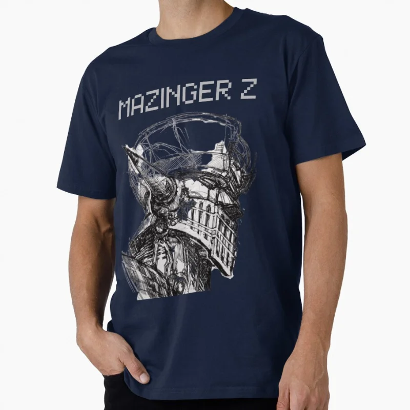Mazinger Z Black and White Classic Mecha Anime UFO Robot Grendizer Gift t shirt Y2K clothes All size Tops S-6XL Cartoon Tee
