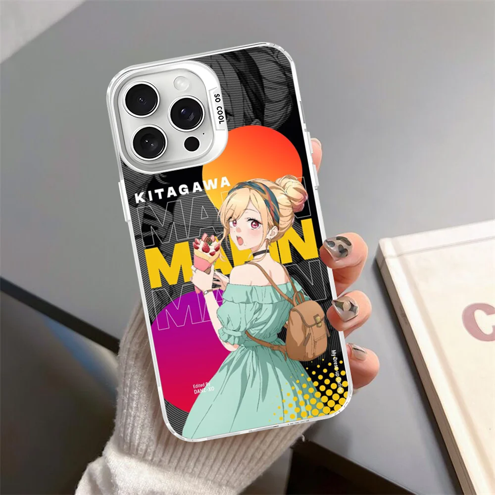 My Dress Up Darling Marin Kitagawa Phone Case For iPhone 16 15 14 13 12 11 Pro Max X XR XSMAX Matte Shockproof Back Cover