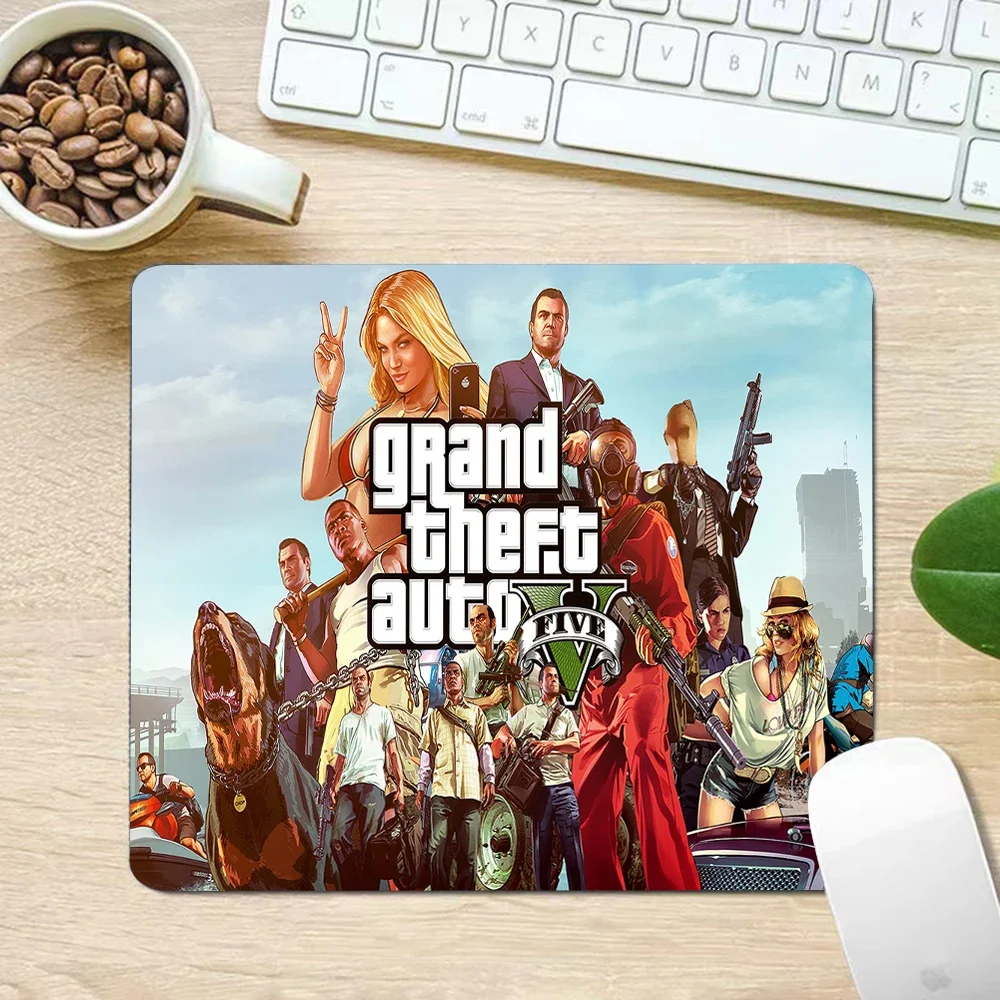 Grand Theft Auto Gta Small Mouse Pad PC Computer Mouse Mat Laptop Mice Mousepad Writing Desk Mats Accessories 21x26 25x30 CM