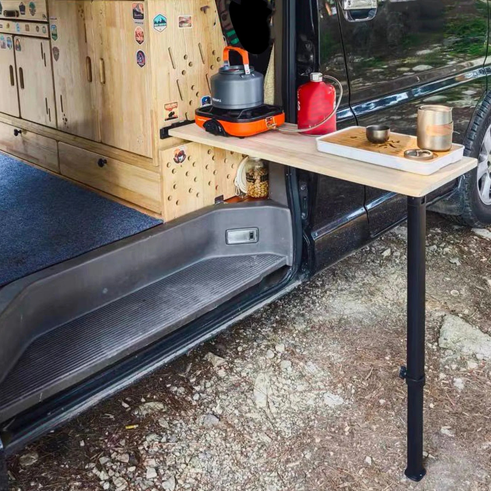 

Folding Table Slider Leg Aluminum Alloy Adjustable Height Detachable RV Table Support Leg for Trailers Boats Yachts