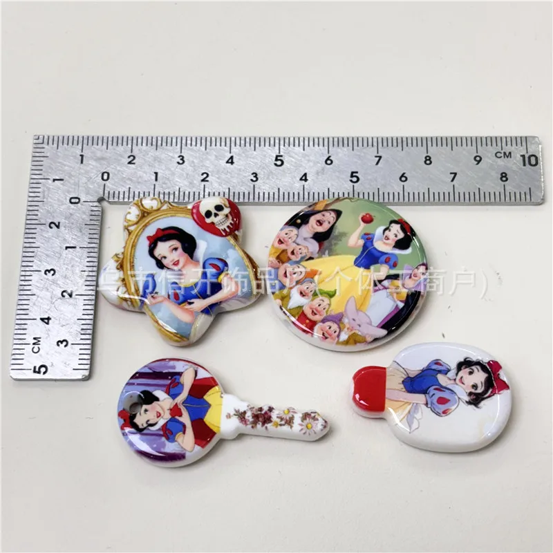 كارتون أنيمي ديزني الأميرة حبة طباعة اليدوية DIY حبة القلم سلاسل المفاتيح، سلسلة الهاتف، حقيبة الظهر اكسسوارات الديكور المواد #2