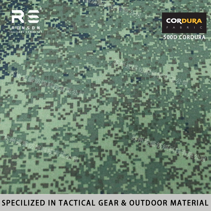 500D Nylon Cordura Russian EMR Camo 100% Woven Water-Resistant PU Coated for Tactical Gear Backpack Military Rucksack Camping Su