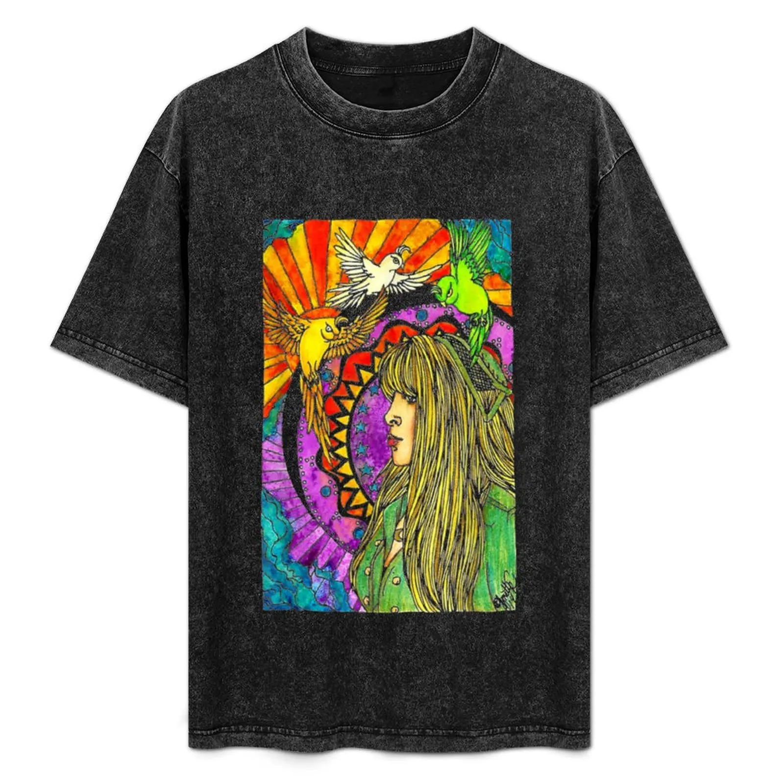 

Stevie Nicks Vintage T-Shirt cotton tshirt 100% funny t shirts dark humor t shirt man cotton t shirts for man slim fit T-Shirt