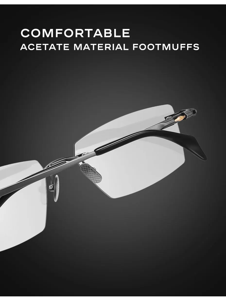 CAPONI Outdoor Polarisierte Sonnenbrille Männer Reinem Titan Licht Designer Fahrer Sonnenbrille Photochrome UV400 Schützen Brillen BS7532 – Detail 9