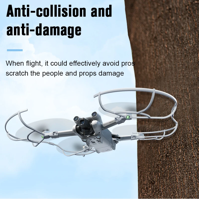 Support d'hélice pliable pour train d'atterrissage, garde d'hélice, accessoires de importateur DJI Mini 3 Pro, couvercle d'hélice sphérique, pièces 3 en 1