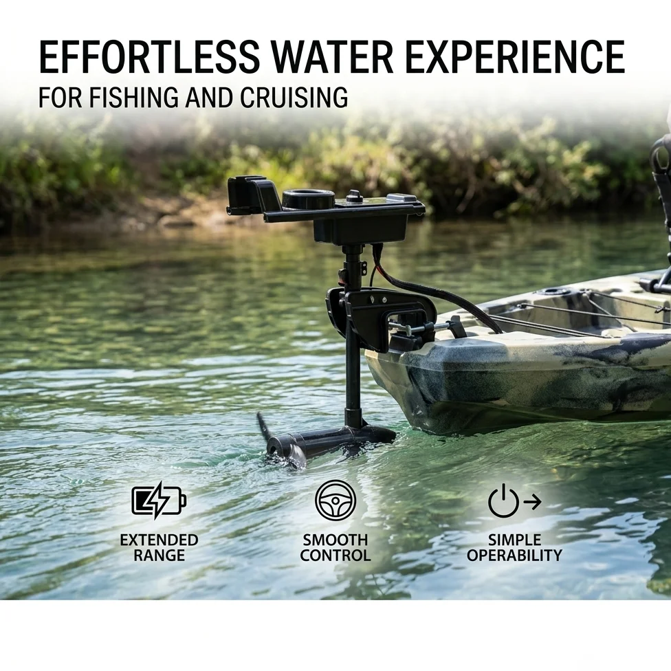 Trending Silent 32lbs Kayak Motor Drive Efficient Low Noise Electric Propulsion System Easy Installation Outboard