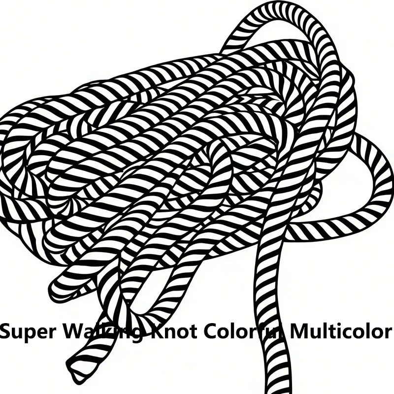 Super Walking Knot Colorful Multicolor (Magnet) Stage Magic Tricks Magician Rope Magia Close-Up Illusions Accessories Mentalism