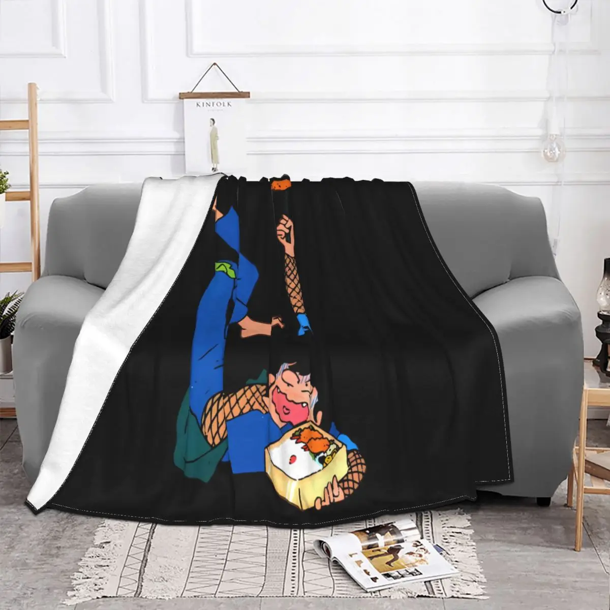 Ninja Boy Kabamaru Plush Blanket Blankets & Throws Blankets And Throws Throw Blanket