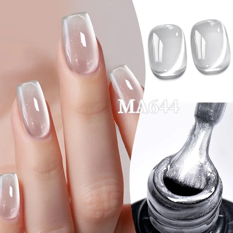MEET ACROSS 7ml Água Luz Gato Gel Magnético Esmalte Geléia Vidro Magnético Soak Off Gel UV LED Verniz de Arte de Unhas Manicure