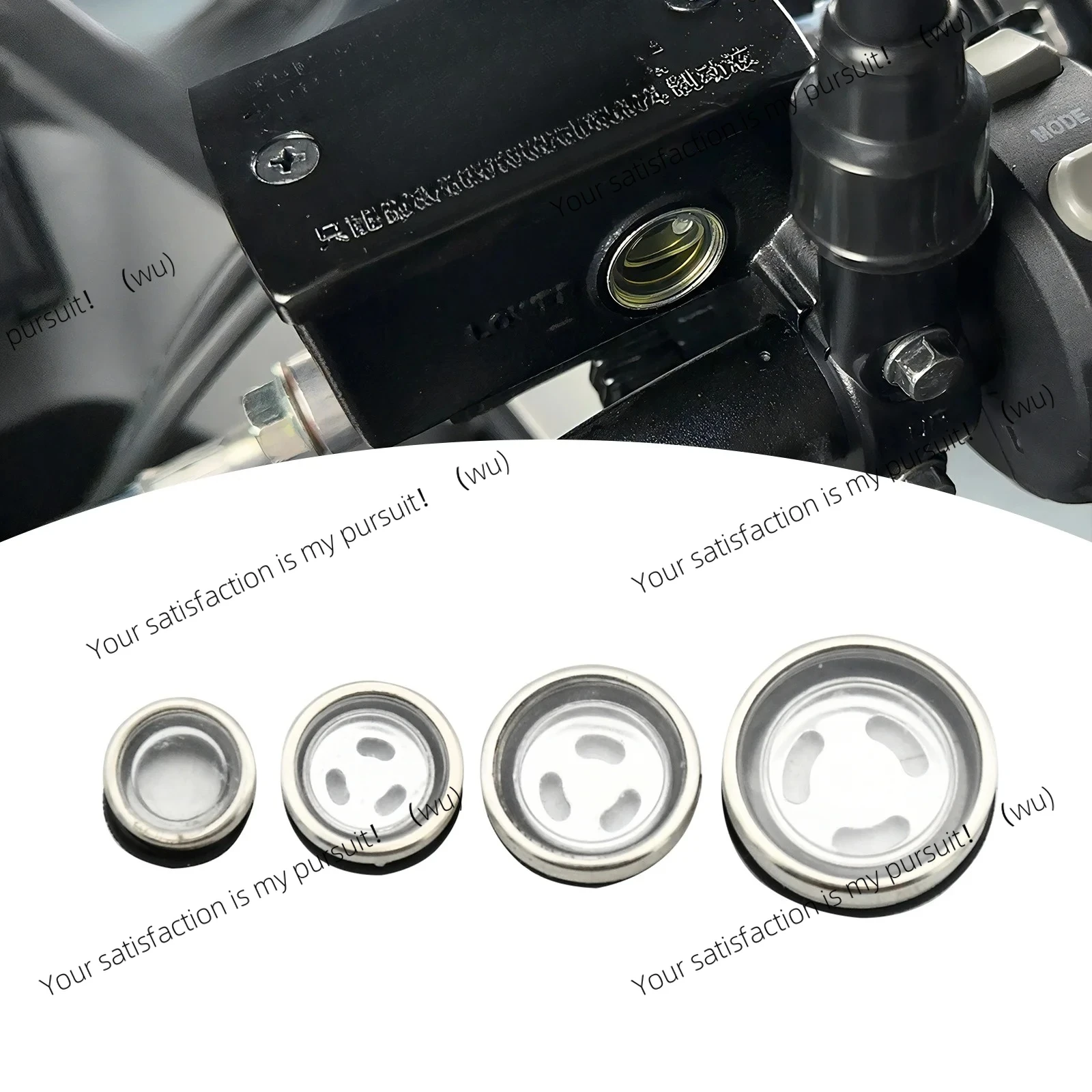 

Motorcycle 10/12/14/18mm Master Cylinder Brake Pump Oil Window Mirror Sight Glass Gasket For Honda KTM Kawasaki BWM