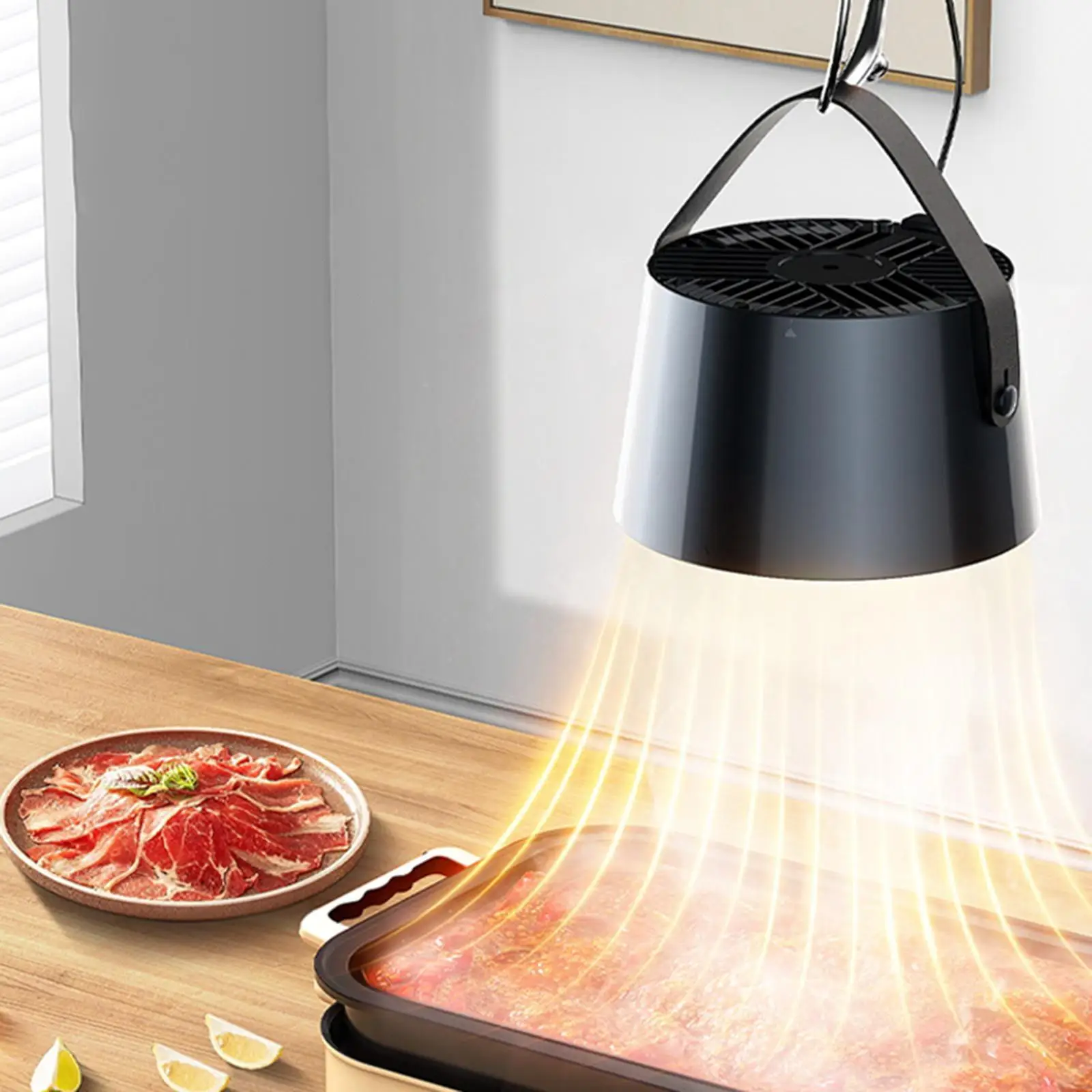 デスクトップレンジフードミニ家庭用換気フード静かな操作強力なデスクトップ調理器キッチン排気ファンアパート用