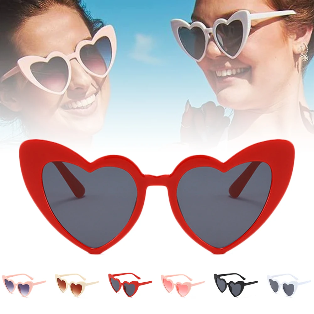 Heart Sunglasses for Women Brand Designer Cat Eye Sun Glasses Female Retro Love Heart Shaped Glasses Ladies UV400 Protection