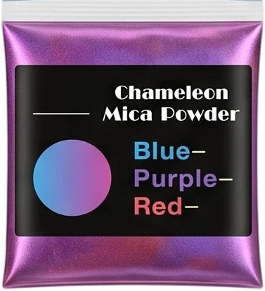 12 Farben von Chamäleon-Farbwechsel-Micapulver, Beutel mit einzigartigem mehrfarbigem Farbwechseleffekt, perfekt für alle DIY-Bastelarbeiten, Seifenherstellung – Detail 8