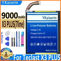 10000mAh YKaiserin Battery X3 PLUS 9line 7line\tfor Teclast  7 9 Wire High Capacity Bateria + Track Code