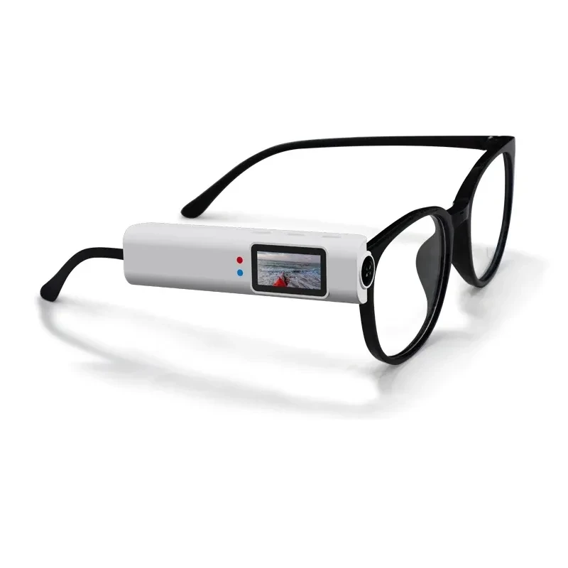 MMini FPV Smart Glasses｜Built‑in Tiny Micro Camera, 4K HD Video‑Audio Recording, Wi‑Fi Wireless File Transfer, Hands‑Free POV A