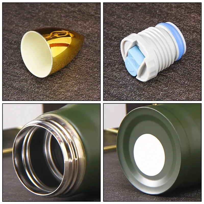 

304 Stainless Steel Bullet Insulated Cup, Creative Projectile Cup, Rocket Cup, Outdoor Gift Cup