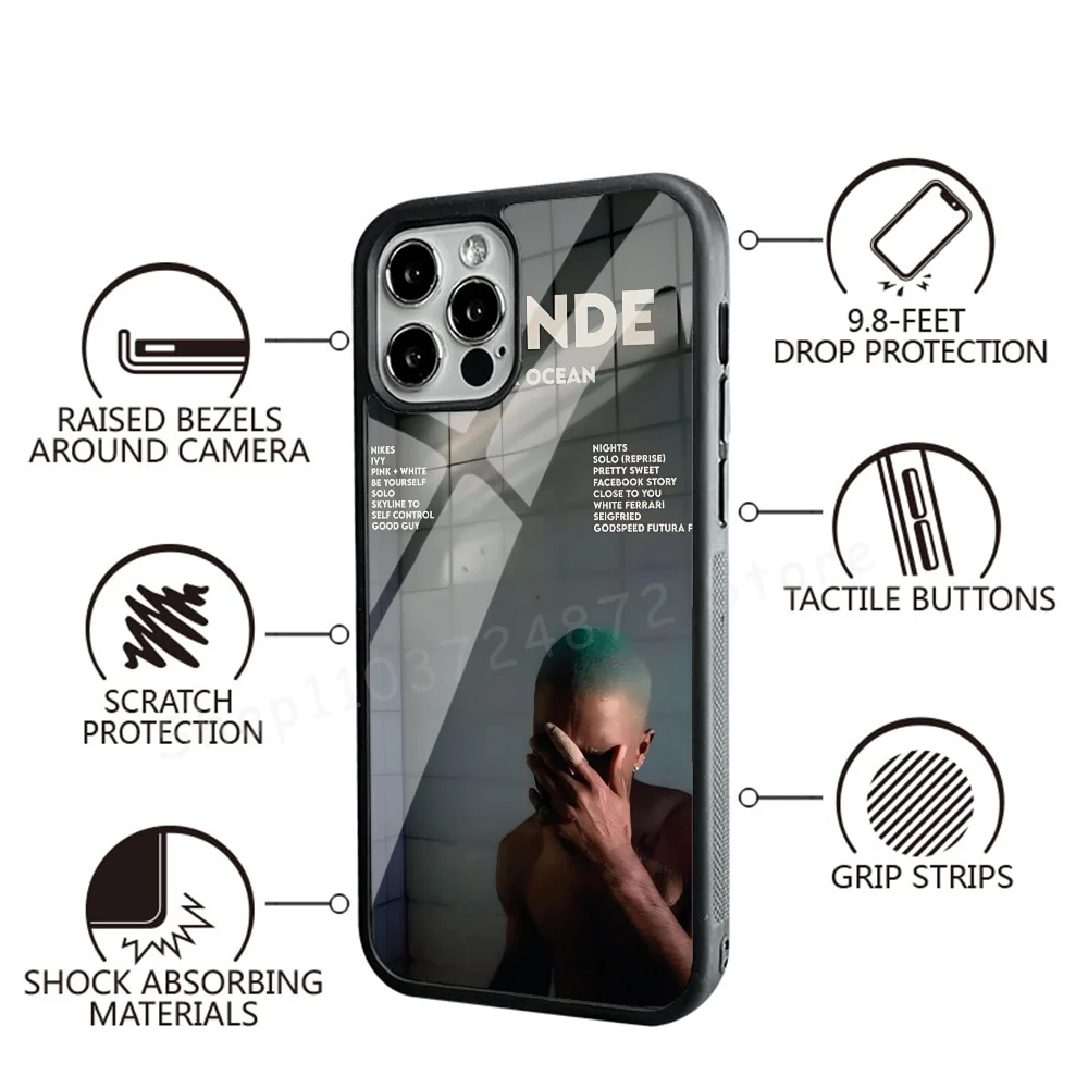 Singer Frank Blonde Oceans Phone Case For IPhone 16 15 14 13 Pro Max 11 Mini Alex Mirror For Magsafe Wireless Charging Cover