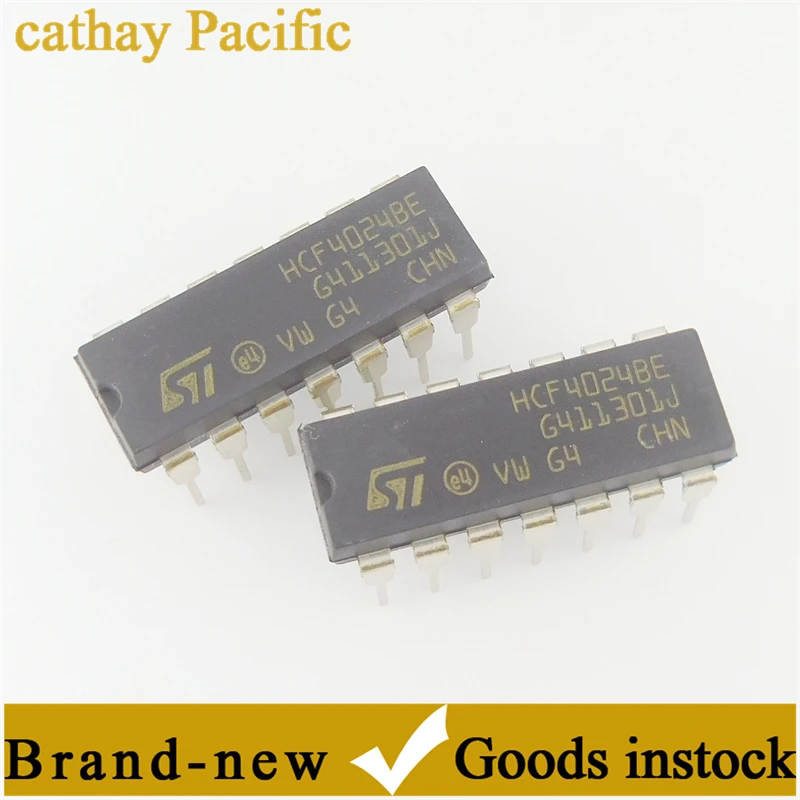 HCF4024BE DIP-14 in-line binary counter IC chip integrated circuit components new stock supply 4024BE