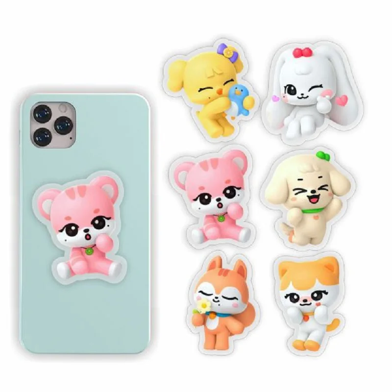 IVE MINIVE Cartoon Figure supporto per cellulare HD acrilico Lazy Man staffa telescopica WonYoung YuJin Fans Collection Gift