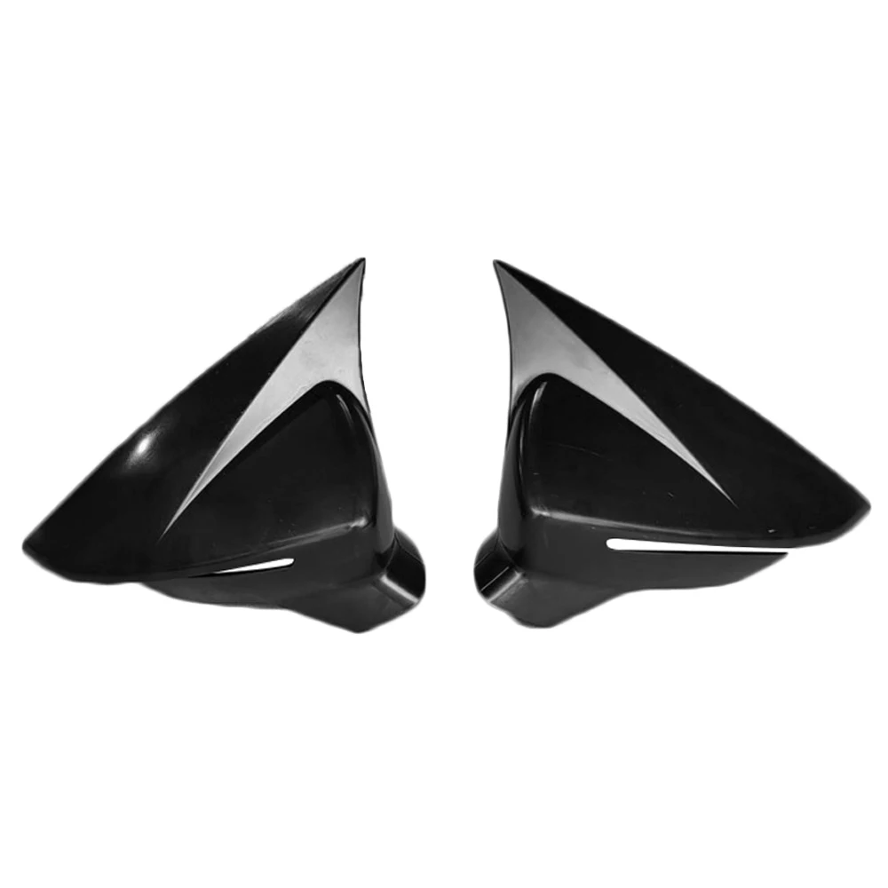 2Pcs Glossy Black Car Side Wing Mirror Covers Cap For Seat Leon MK3 MK3.5 5F ST FR Cupra 2013 2014 2015 2016 2017 2018 2019