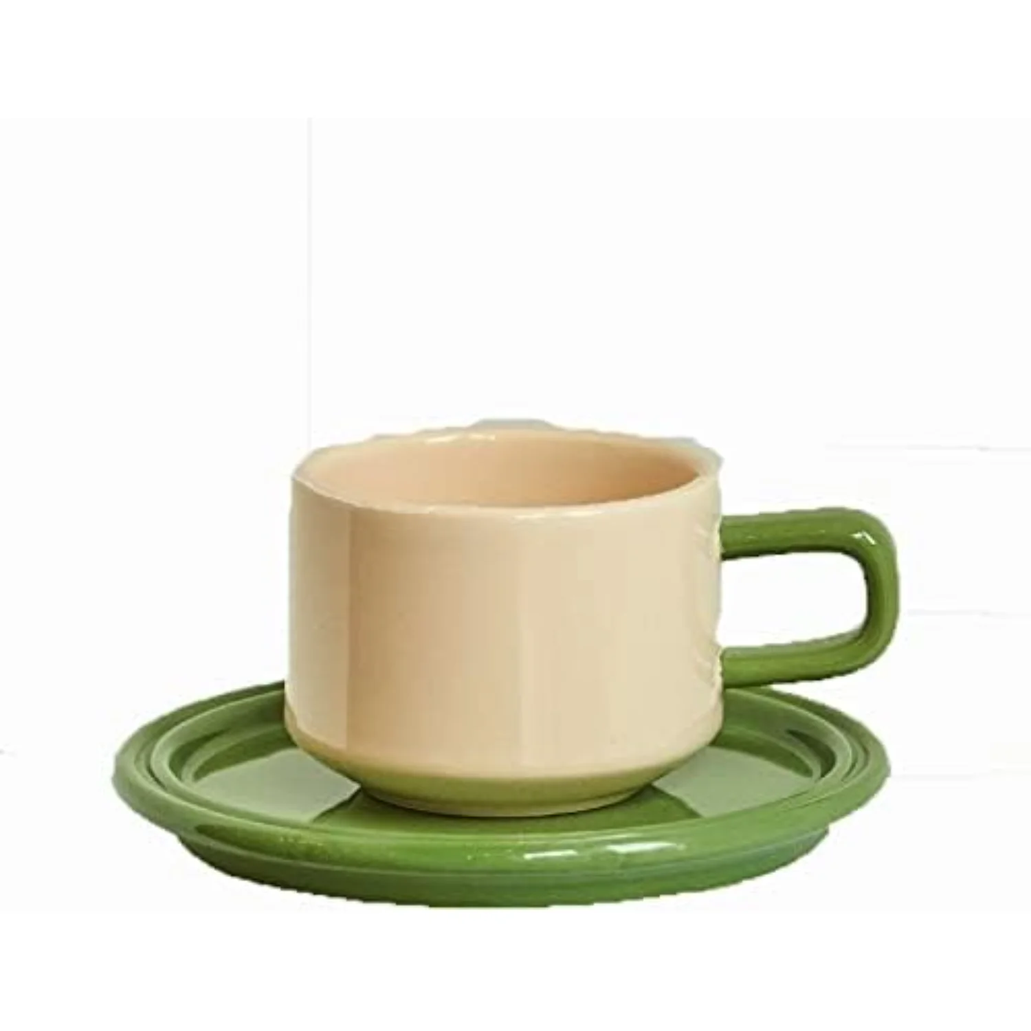 

Набор кофейных чашек и блюдец Sky and Forest — набор чайных чашек премиум-класса для семьи — элегантная посуда для кофе и чая — красочная кружка