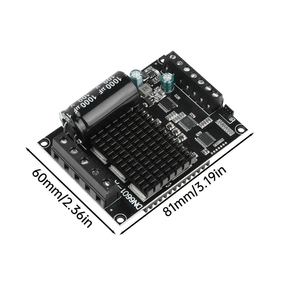 6-72V 15A Digital Display DC Three-phase Brushless Driver Motor Controller Monitors Voltage and Current In Real Time