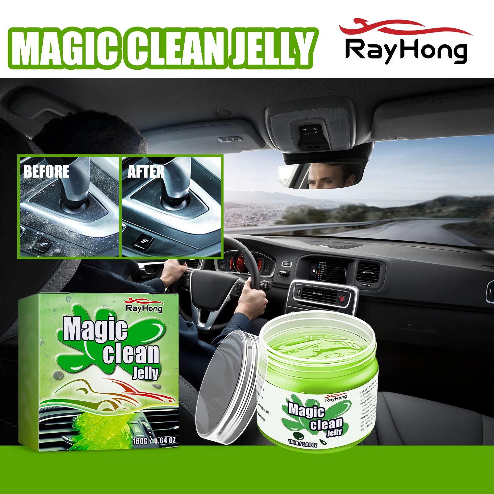 1/3pcs Car Cleaning Gel Reusable Keyboard Cleaner Gel Automobile Air Vent Dust Removal Gel Multiuse Dirt Cleaner Slime Auto