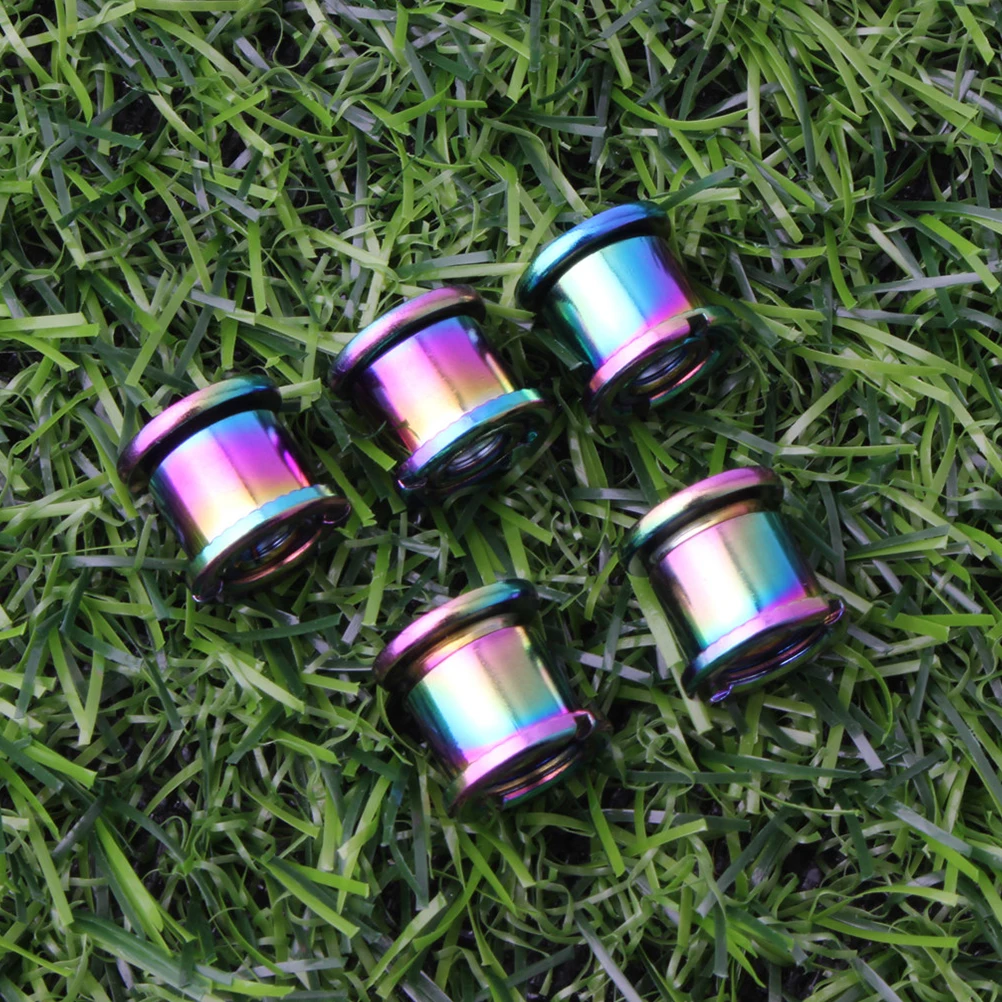 

5pcs Bicycle Chainring Screws Steel Bolts Crankset Nuts Durable PVC Electroplating Accessories Chain Screw Folding
