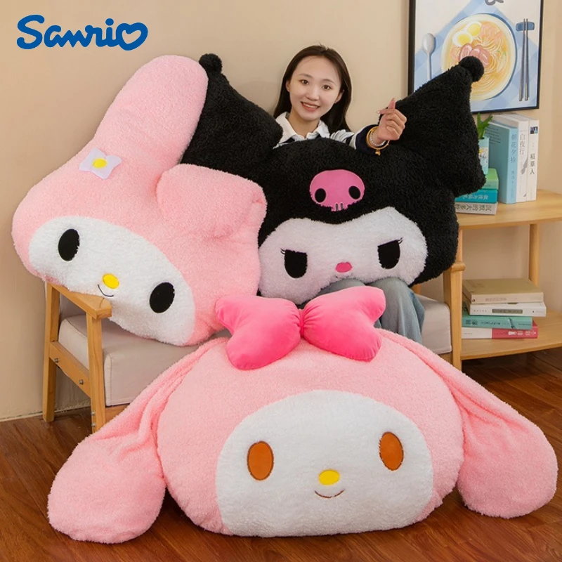 

55X50 см большой размер Sanrio Kuromi My Melody плюшевые игрушки мультфильм аниме Peluche украшения для кровати удобная мягкая кукла детский подарок