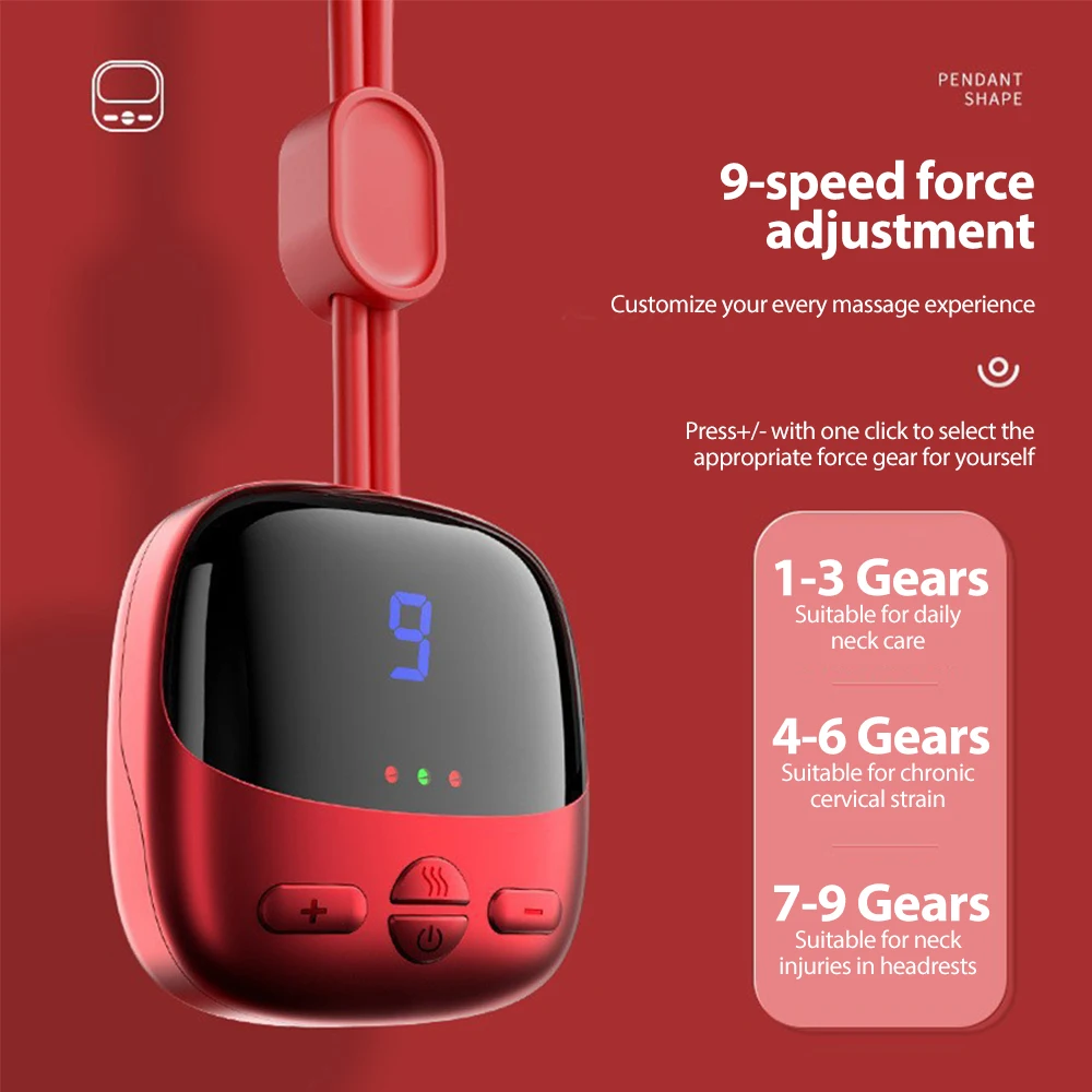 

Умный мини-массажер для шеи и плеч с компрессией, для шейного отдела позвоночника, для улучшения кровообращения, защита шеи