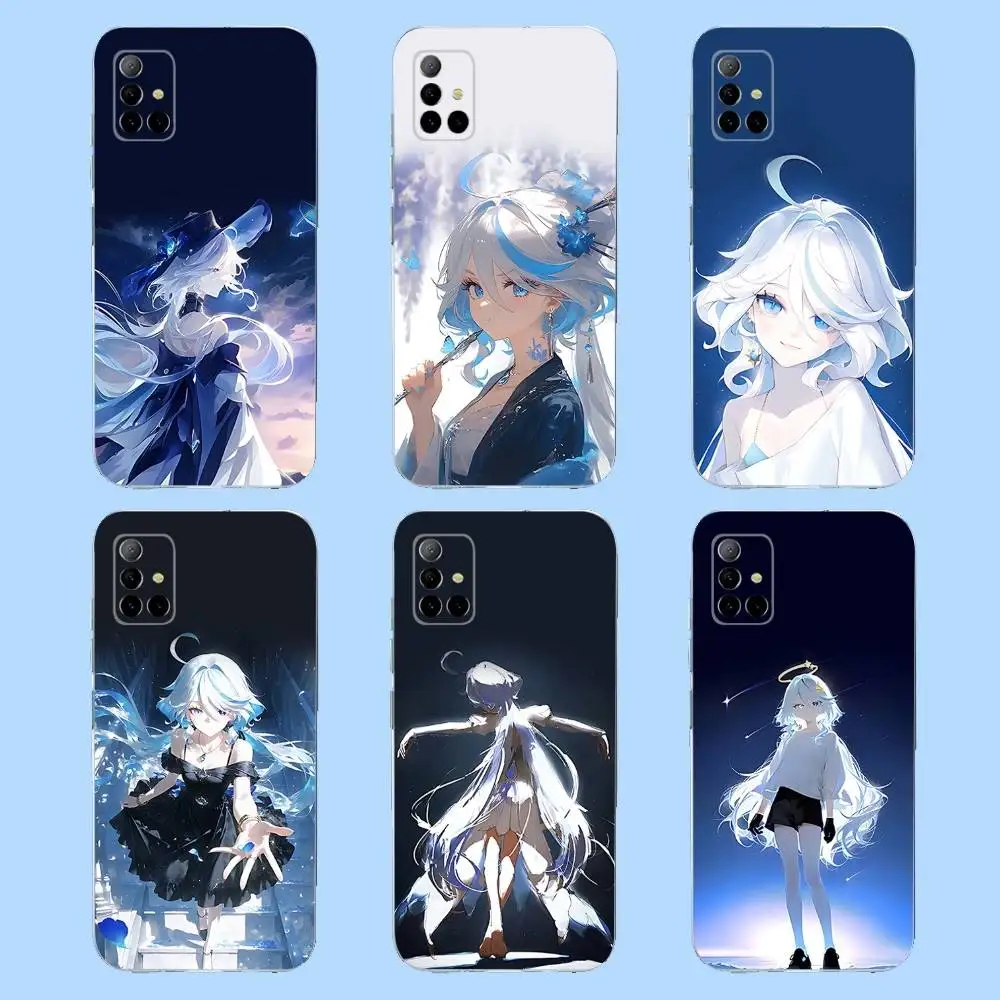 

G-Genshin F-Furina Impact Phone Case For Samsung S 23,22,10,9,8 A 71,52,51,30,21S,12 PIus,E,Lite Note20 Ultra Clear Soft