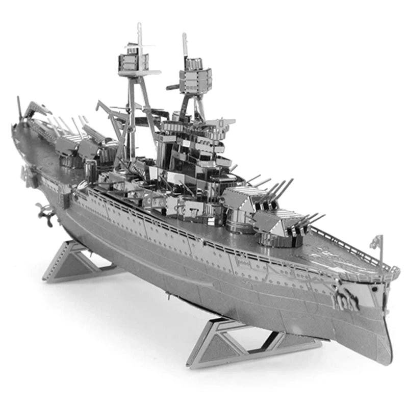 The USS Arizona 3D Metal Puzzle Model Building Kits DIY Assemble Jigsaw Model Puzzle Toy Birthday Gifts For Adults Children