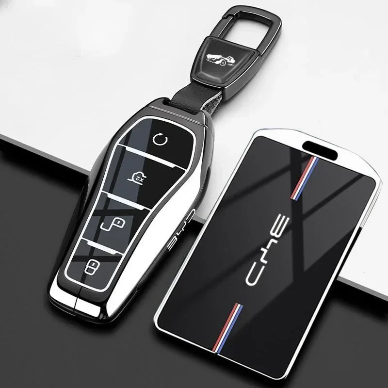 Zinc Alloy Car Remote Key Case Cover for BYD SEAL Atto 3 Han EV Dolphin Lied Tang Dm Qin PLUS Song Pro MAX Yuan Accessories