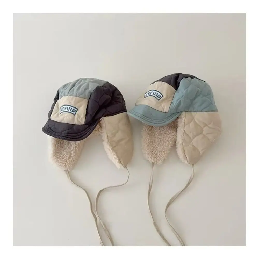 

High Quality Comfortable Warm Winter Warm Hats Soft Wool Lamb Wool Hat Kids Wool Hat Ear Flaps Children's Caps Baby Travel