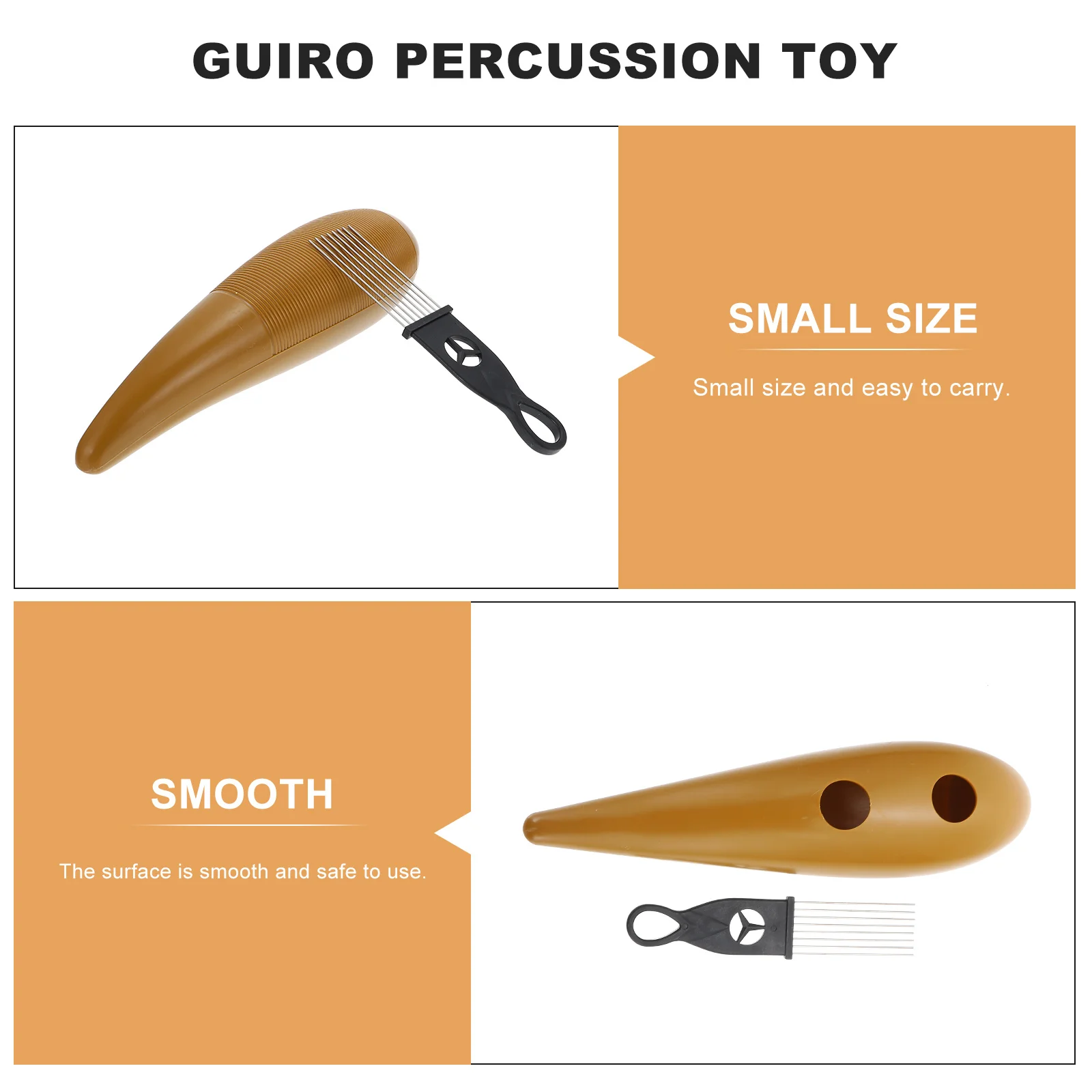 

Musical Instrument Plaything Guiro Percussion Guiros Instruments ABS for