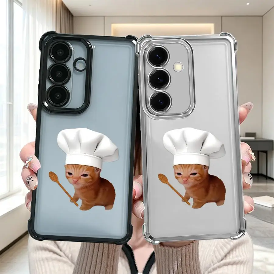 Case for Samsung Galaxy A16 A15 A52 A17 A57 A24 A25 A33 A21s A37 A26 A35 A36 A27 A13 Phone Cover Chef Hat Puppy Hamster