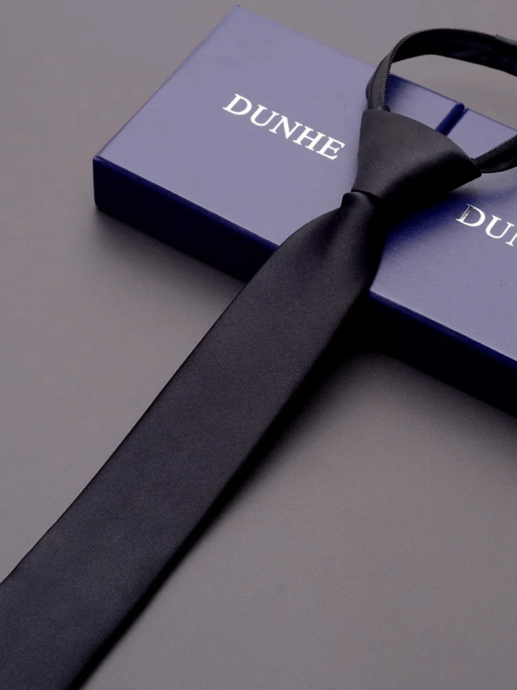 zipped-netie-ultra-narrow-sle-for-men-and-women-wedding-om-formal-busin-casual-no-tie-trendy-bla-color