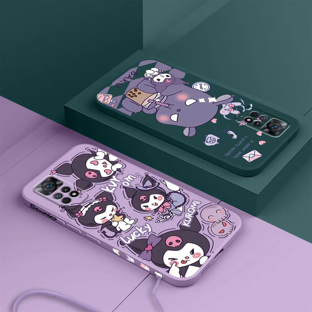 Case for Xiaomi Poco C40 X3 Pro X4NFC F5 M4 Pro X4Pro 5G X3 NFC Silicone Cover Back Luxury Sanrio Kuromi Melody