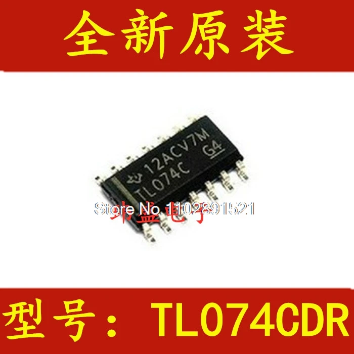TL074CDR SOP14 TL074C, 20 pièces par unité