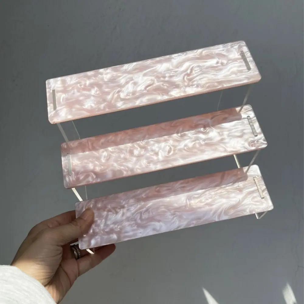 Mica Water Ripple Design Toys Model Storage Rack Akrylowy kolorowy stojak do przechowywania Odłączany olśniewający